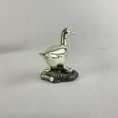 940 Zanfeld Italy .999 Silver Electroformed Duck Figurine Sculpture