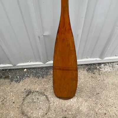 980 Vintage Hand-Painted "Authur" Wooden Canoe Paddle – Battalion 72
