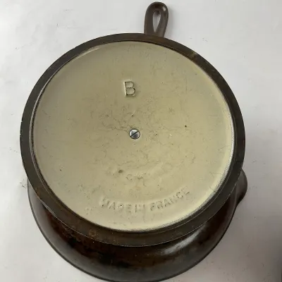 1007 4-Piece Vintage Le Creuset Enameled Cast Iron Cookware Lot – Dutch Oven & Skillets