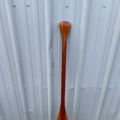 974 Saranac Adirondack Amber Advertising Canoe Paddle – Laminated Wood, 48"