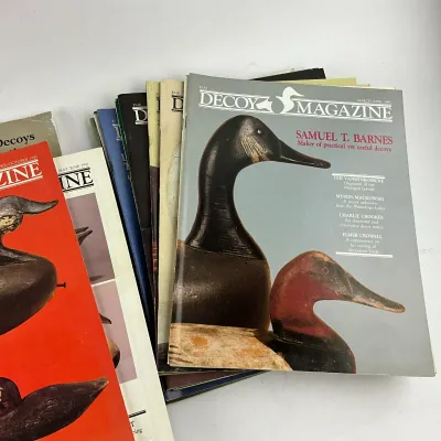 954 Vintage Decoy Magazine & Waterfowl Auction Catalog Collection (c. 1989–1995)