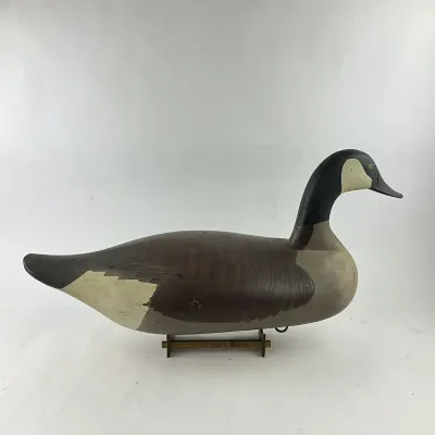 964 George R. Starr Canada Goose Working Decoy with Bottom Stamp