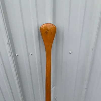 981 Hand-Painted Decorative Wooden Canoe Paddle with Black Panther Motif