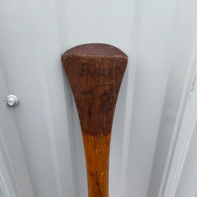 980 Vintage Hand-Painted "Authur" Wooden Canoe Paddle – Battalion 72