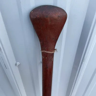 970 Vintage Wooden Beavertail Canoe Paddle – 60"