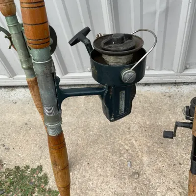 1011 Set of 3 Vintage Fishing Rods with Reels – Daiwa, Plyflex Glass & Tubular Glass