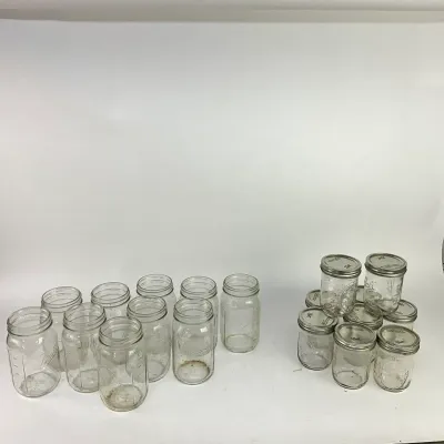 1058 Lot of Vintage Ball Glass Mason Canning Jars with Lids