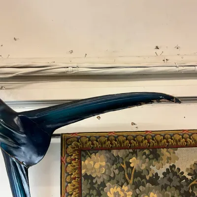 956 Large Metal Sailfish Wall Sculpture with Mounting Hardware