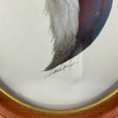 945 Signed Art LeMay "Mallard" Wildlife Print in Wood Frame