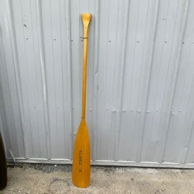 983 K. Crafts Wooden Canoe Paddle – Beavertail Blade