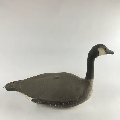 937 Vintage Canvas-Over-Cork Canada Goose Hunting Decoy