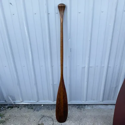 969 Vintage Wooden Beavertail Canoe Paddle – 55"