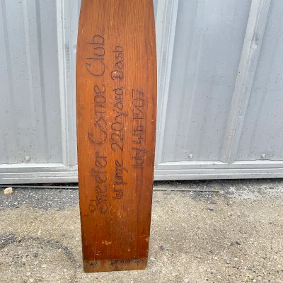 975 Antique 1907 Sheeter Canoe Club Presentation Trophy Paddle – 60.5"