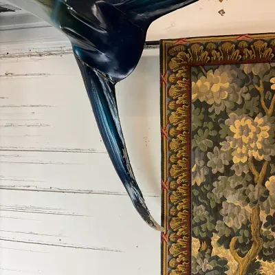 956 Large Metal Sailfish Wall Sculpture with Mounting Hardware