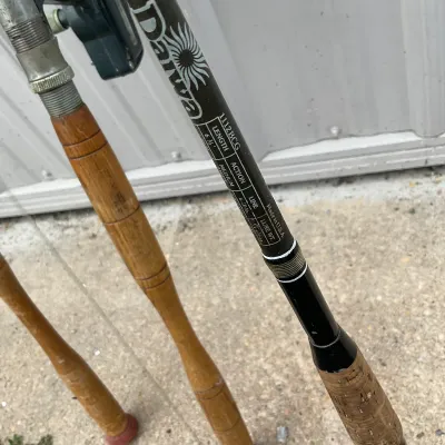 1011 Set of 3 Vintage Fishing Rods with Reels – Daiwa, Plyflex Glass & Tubular Glass