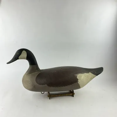 964 George R. Starr Canada Goose Working Decoy with Bottom Stamp