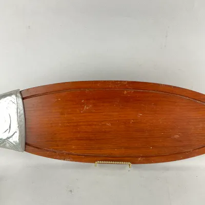 933 Mid-Century Scandinavian Style Teak & Cast Metal Fish Wall Plaque – BMG