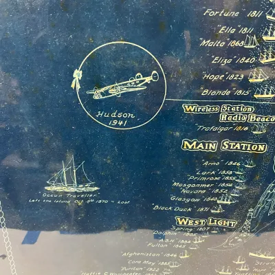 957 1938 Donald S. Johnson "Sable Island – Graveyard of the Atlantic" Cyanotype Map