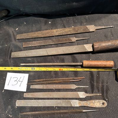 Vintage Machinist File Lot – Mixed Hand Files Metalworking