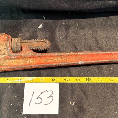 vintage Ridgid Heavy-Duty Straight Pipe Wrench