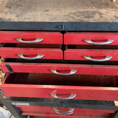 All American By Waterloo Metal Tool Chest On Wheels