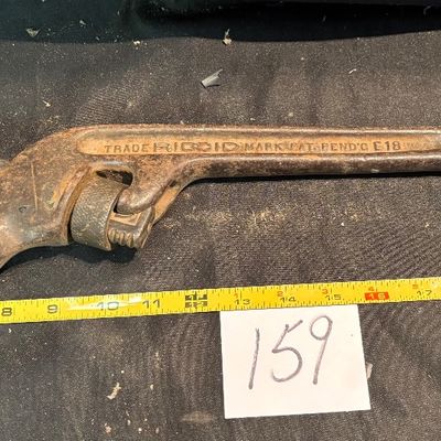 vintage RIDGID E18 heavy-duty pipe Wrench