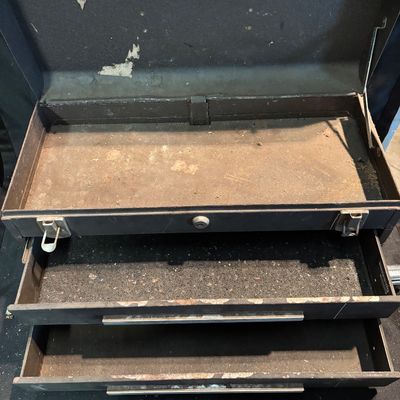 Vintage Kennedy 2 Drawer Tool Box Missing Keys Made In USA