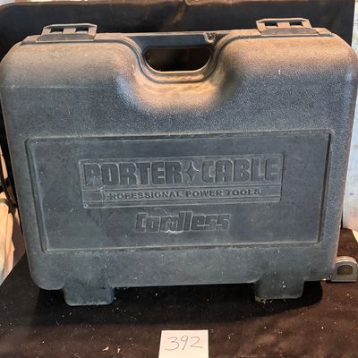 Empty black molded plastic case