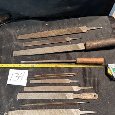 Vintage Machinist File Lot – Mixed Hand Files Metalworking
