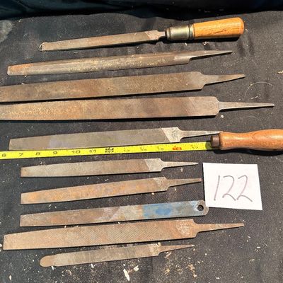 Vintage Machinist File Lot – Mixed Hand Files