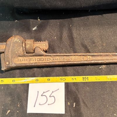 vintage RIDGID 14" straight pipe Wrench
