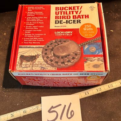 Used Untested Bird Bath De-icer