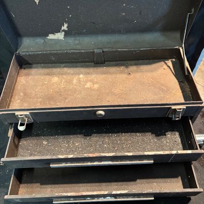 Vintage Kennedy 2 Drawer Tool Box Missing Keys Made In USA