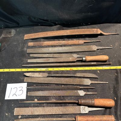 Vintage Machinist File Lot – Mixed Hand Files– Metalworking