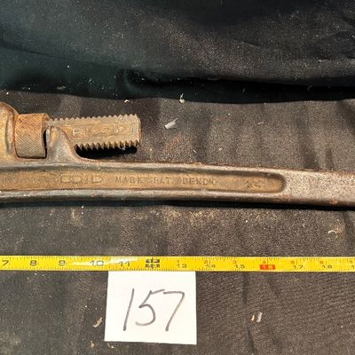 vintage 24-inch RIDGID heavy-duty Pipe wrench
