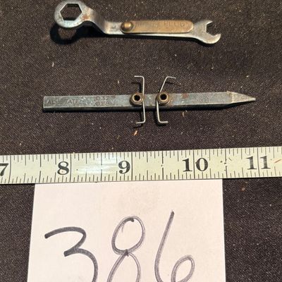 vintage Allstate spark plug gap tool And vintage Allstate spark plug feeler gauge