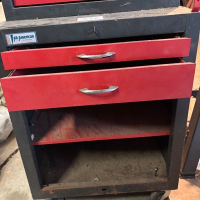 All American By Waterloo Metal Tool Chest On Wheels
