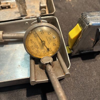 vintage AMES Micrometer Dial Indicator No. 201 set