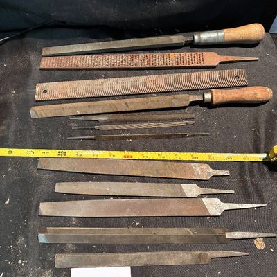 Antique Vintage Tools Metal MACHINIST Files Rasps