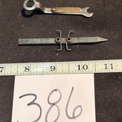 vintage Allstate spark plug gap tool And vintage Allstate spark plug feeler gauge