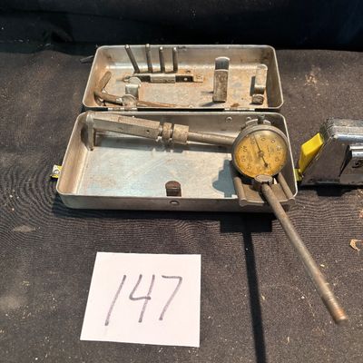 vintage AMES Micrometer Dial Indicator No. 201 set
