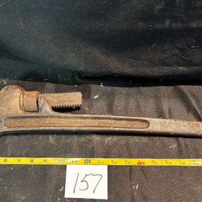 vintage 24-inch RIDGID heavy-duty Pipe wrench