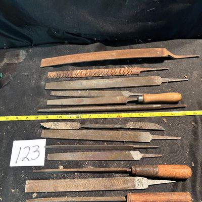 Vintage Machinist File Lot – Mixed Hand Files– Metalworking