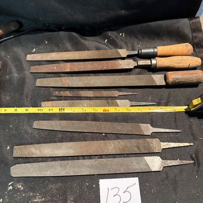 Vintage Machinist File Lot – Mixed Hand Files Metalworking