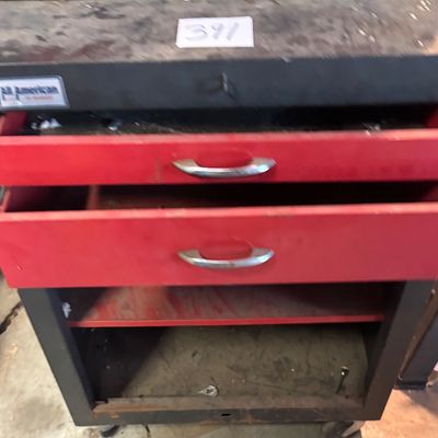 All American By Waterloo Metal Tool Chest On Wheels