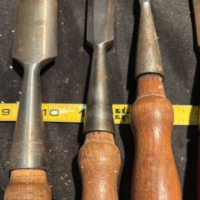 Vintage Wood Chisel Tool Assorted Brands