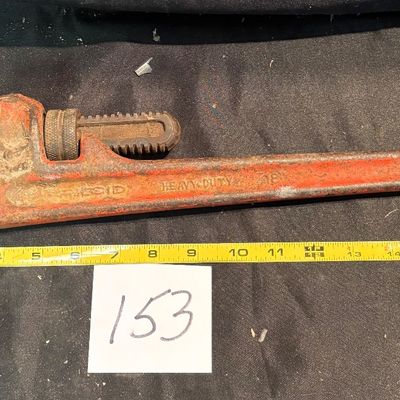 vintage Ridgid Heavy-Duty Straight Pipe Wrench