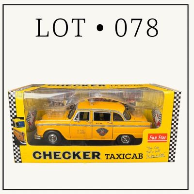 078 | 1981 NY Yellow Checker Taxicab | Sun Star | 1:18