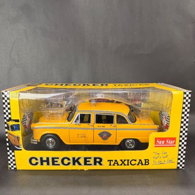 078 | 1981 NY Yellow Checker Taxicab | Sun Star | 1:18