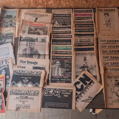 Various LGBTQ+ Newspapers and Fanzines from the 1970s & 1980s, Gay Sunshine, Gay Community News Etc